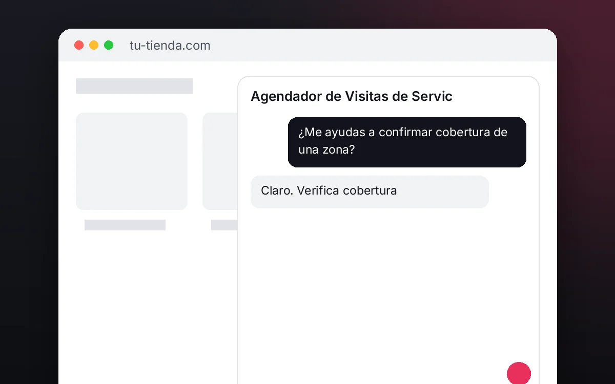 Agendador de Visitas de Servicio — Programa visitas técnicas y atención remota según cobertura y disponibilidad real, y deriva cualquier riesgo al instante.